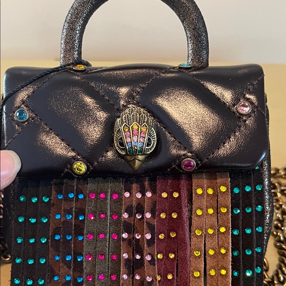 Kurt Geiger NWT Multicolor Fringe Mini Handbag - Picture 2 of 8